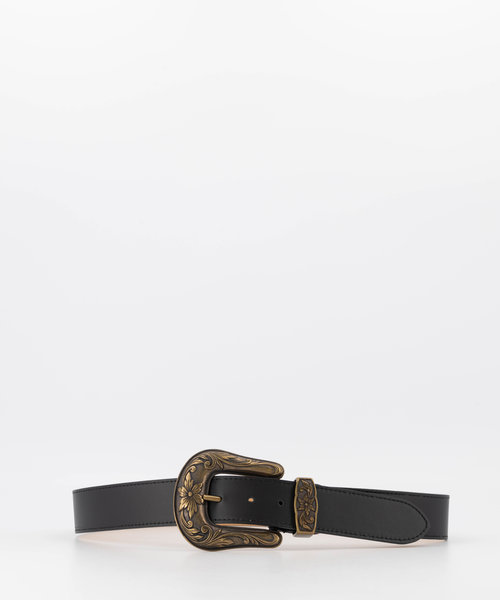 Abbey - Sauvage - Belts with buckles - Black -  - Bronze