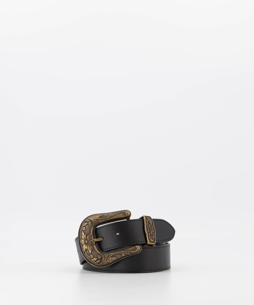 Abbey - Sauvage - Belts with buckles - Black -  - Bronze