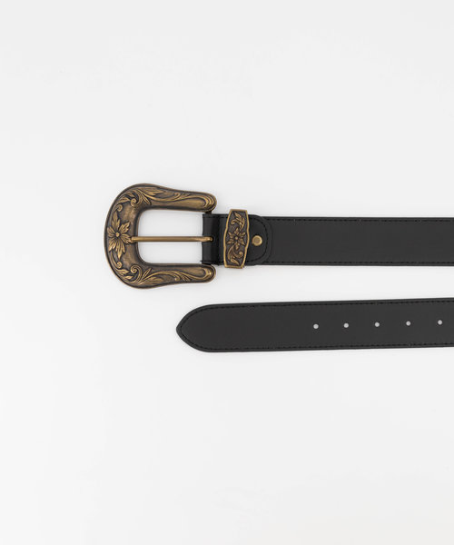 Abbey - Sauvage - Belts with buckles - Black -  - Bronze