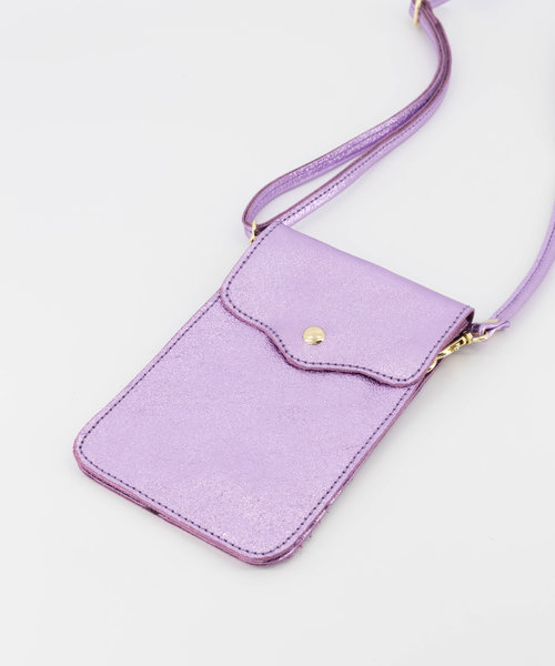 Pona - Metallic - Crossbody bags - Purple - Lila L43 - Gold