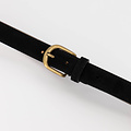 Suus - Suede - Belts with buckles - Black - 23 - Bronskleurig