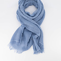 Melody - - Effen sjaals - Blauw - Jeans