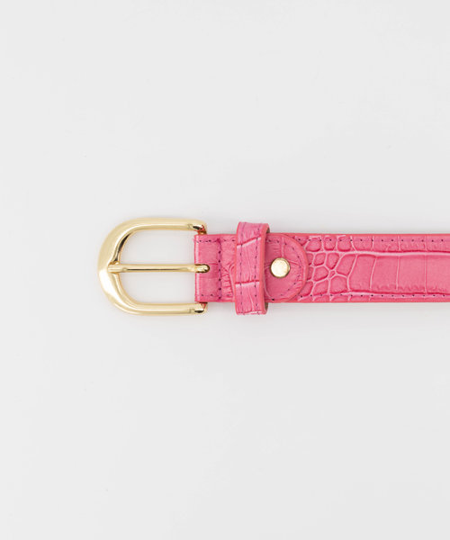 Suus - Croco - Belts with buckles - Pink -  - Goudkleurig