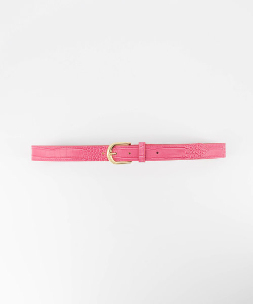 Suus - Croco - Belts with buckles - Pink -  - Goudkleurig