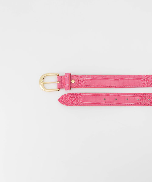 Suus - Croco - Riemen met gesp - Roze -  - Goudkleurig