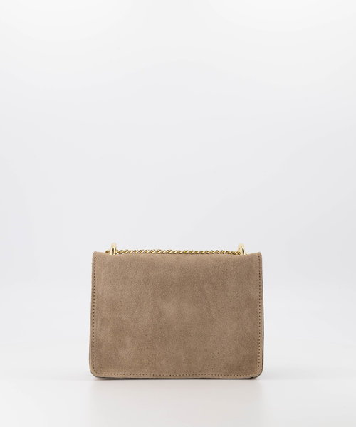 Yara - Suede - Crossbody bags - Beige - 4 - Gold