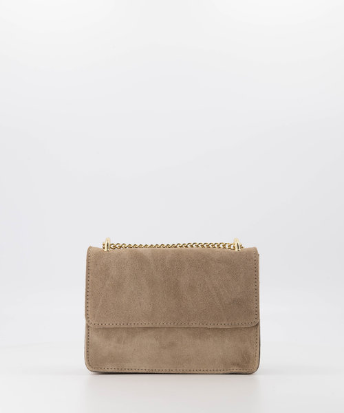 Yara - Suede - Crossbody bags - Beige - 4 - Gold