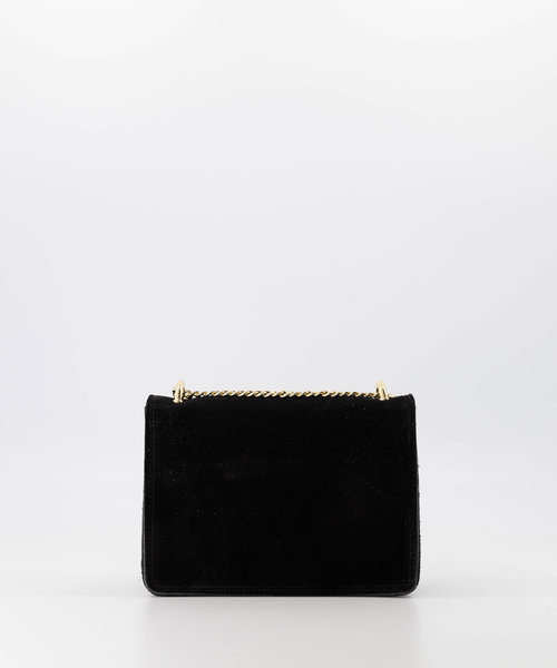 Yara - Suede - Crossbody bags - Black - 23 - Gold