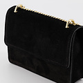 Yara - Suede - Crossbody bags - Black - 23 - Gold