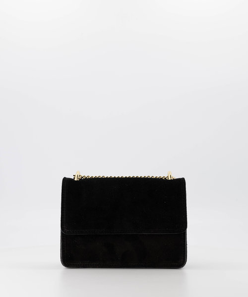 Yara - Suede - Crossbody bags - Black - 23 - Gold