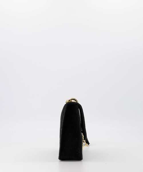 Yara - Suede - Crossbody bags - Black - 23 - Gold