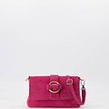Londyn - Suede - Crossbodytassen - Roze - Fuchsia 16 - Bronskleurig