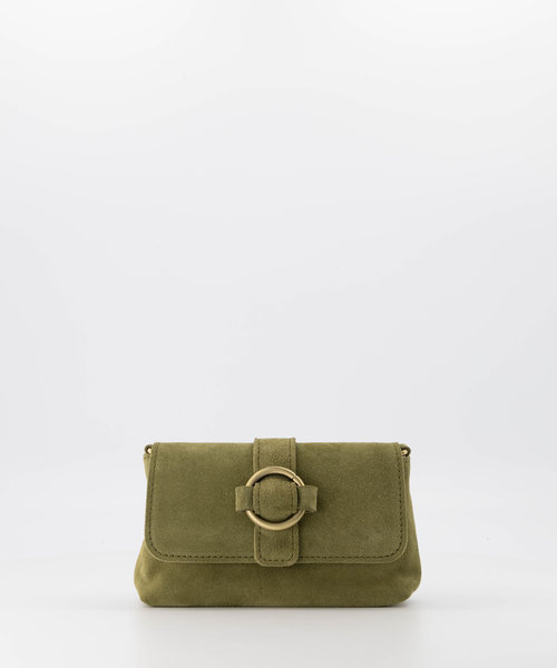 Londyn - Suede - Crossbody bags - Green - Olijfgroen 0527 - Bronze