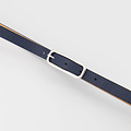 Jolene - Classic Grain - Riemen met gesp - Blauw - D108 - Zilverkleurig