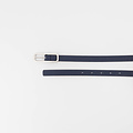 Jolene - Classic Grain - Riemen met gesp - Blauw - D108 - Zilverkleurig
