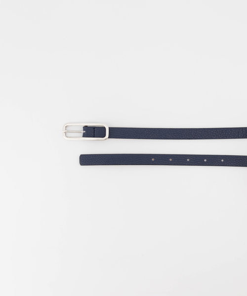 Jolene - Classic Grain - Riemen met gesp - Blauw - D108 - Zilverkleurig