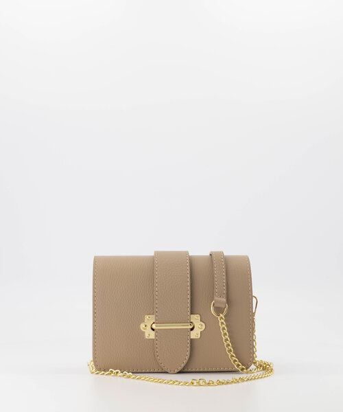 Pria - Classic Grain - Crossbody bags - Taupe - D05 - Gold