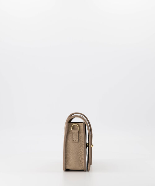 Pria - Classic Grain - Crossbody bags - Taupe - D05 - Gold