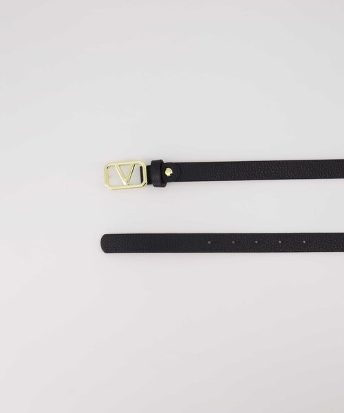 Violet - Classic Grain - Belts with buckles - Black - D28 - Gold