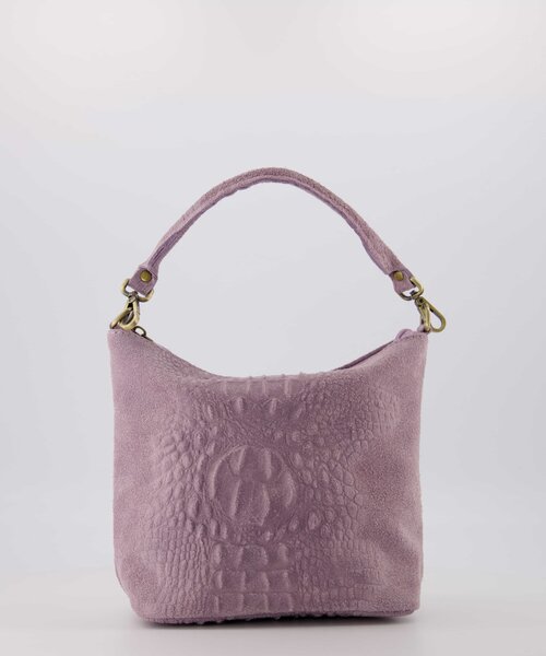 Kaycee - Suede - Crossbody bags - Purple - Lila 63 - Bronze