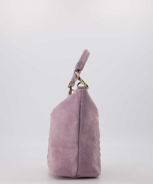 Kaycee - Suede - Crossbody bags - Purple - Lila 63 - Bronze