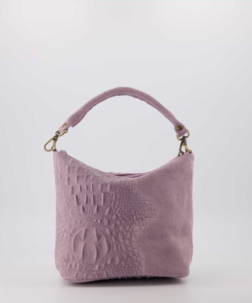 Kaycee - Suede - Crossbody bags - Purple - Lila 63 - Bronze