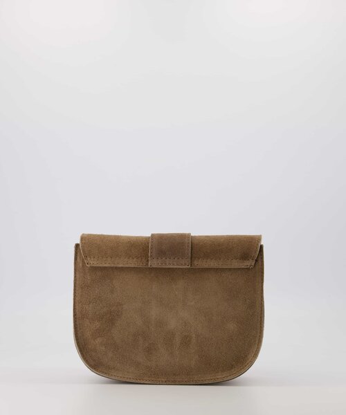 Maan - Suede - Crossbodytassen - Taupe - 24 - Bronskleurig
