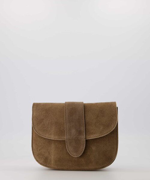 Maan - Suede - Crossbodytassen - Taupe - 24 - Bronskleurig