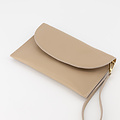 Bisou - Classic Grain - Clutch - Taupe - D05 - Gold