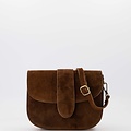 Maan - Suede - Crossbody bags - Brown - 48 - Bronze