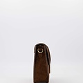 Maan - Suede - Crossbodytassen - Donkerbruin - 07 - Bronskleurig