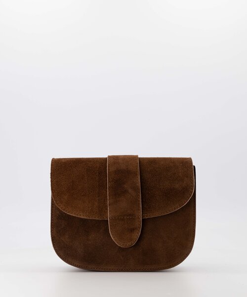 Maan - Suede - Crossbody bags - Brown - 48 - Bronze