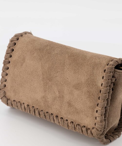 Romee - Suede - Crossbody bags - Taupe - 24 - Bronze
