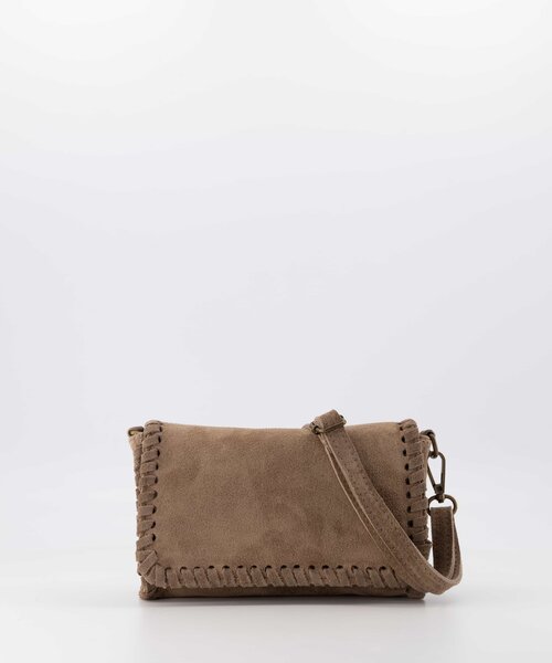 Romee - Suede - Crossbody bags - Taupe - 24 - Bronze