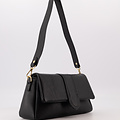 Puffy Jasmin - Classic Grain - Crossbodytassen - Zwart - D28 - Goudkleurig