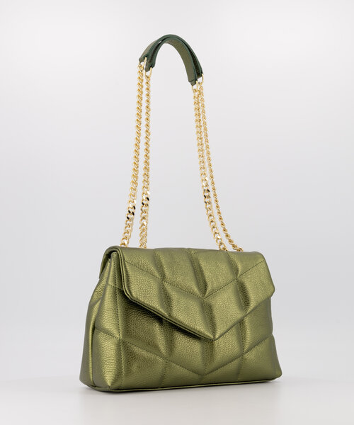 Kiko - Classic Grain - Crossbody bags - Green - Legergroen DL720 - Gold