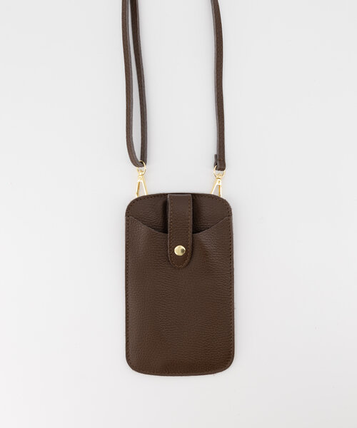 Cooper - Classic Grain - Crossbody bags - Brown - Donkerbruin TOM-A - Gold