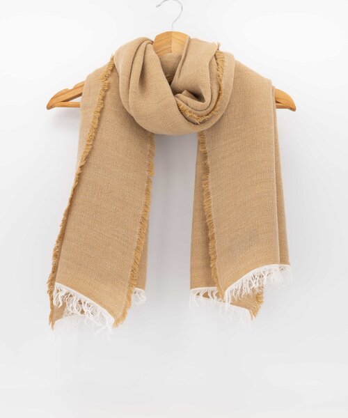 Marja -  - Effen sjaals - Bruin - Camel -