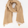 Marja -  - Effen sjaals - Bruin - Camel -