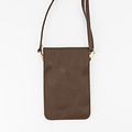 Pona - Classic Grain - Crossbodytassen - Bruin - Donkerbruin FW'23 - Goudkleurig