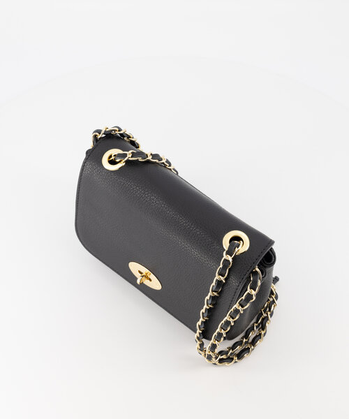 Nina - Classic Grain - Crossbody bags - Black - D28 - Gold