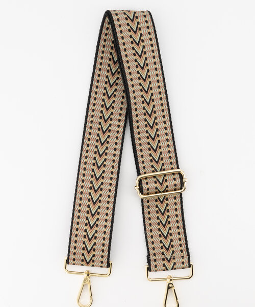 Amira -  - Bag straps - Brown - Camel - Gold