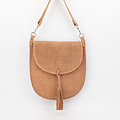 Meghan - Suede - Crossbodytassen - Roze - Clay 62 - Zilverkleurig