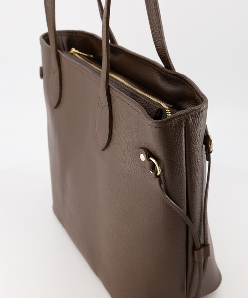 Lot - Classic Grain - Handtassen - Bruin - Donkerbruin TOM-A - Goudkleurig