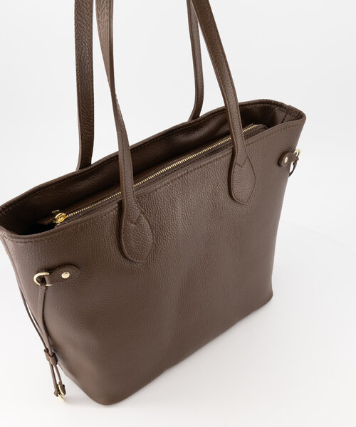 Lot - Classic Grain - Handtassen - Bruin - Donkerbruin TOM-A - Goudkleurig