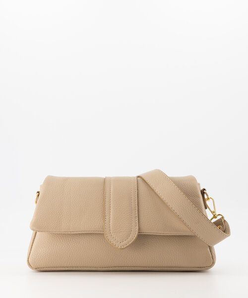 Puffy Jasmin - Classic Grain - Crossbodytassen - Taupe - D05 - Goudkleurig