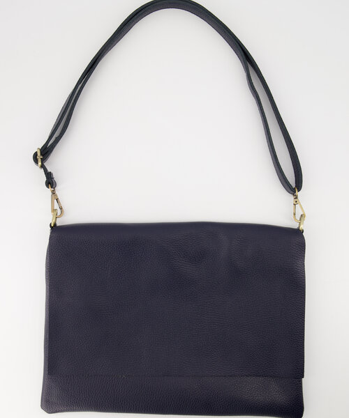 Yaslin - Classic Grain - Crossbody bags - Blue - Donkerblauw D26 - Bronze
