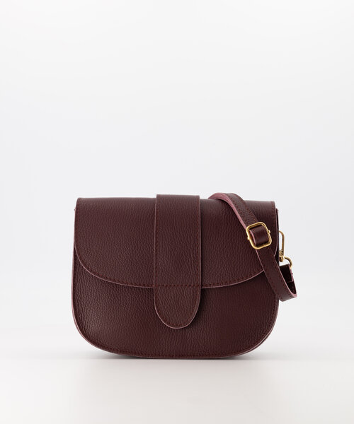 Maan - Classic Grain - Crossbodytassen - Rood - Bordeaux D54 - Bronskleurig