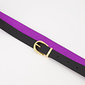 Teatro Amsterdam Meau -  - Riemen met gesp - Paars / Zwart -  - Goudkleurig