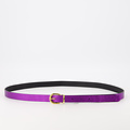 Teatro Amsterdam Meau -  - Riemen met gesp - Paars / Zwart -  - Goudkleurig